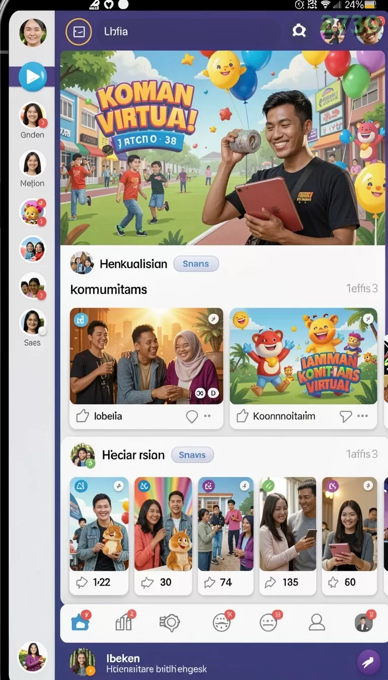 Cuplikan layar SURYAJITU — menu navigasi