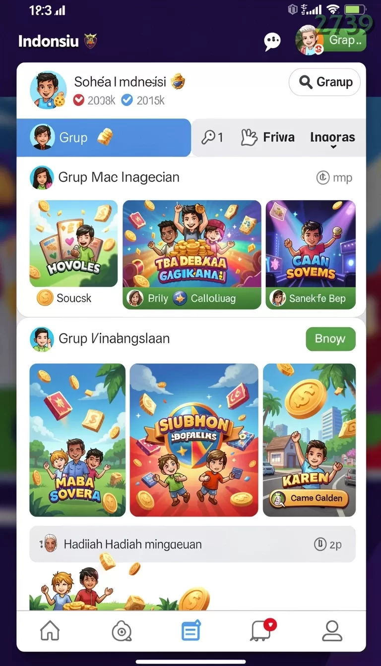 Cuplikan layar GRABWIN — halaman utama
