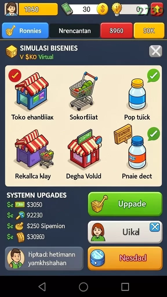 Cuplikan layar 666FF — menu navigasi